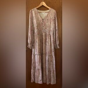 🌿2 for $20🌿sheer sleeve lined dress, m